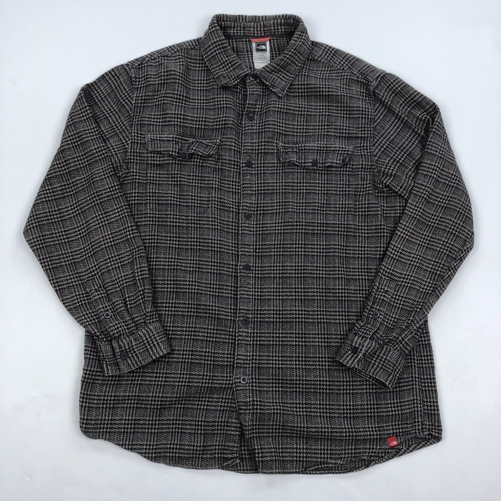 The North Face Men's XL Glen Check Houndstooth Casual Button Down Shirt